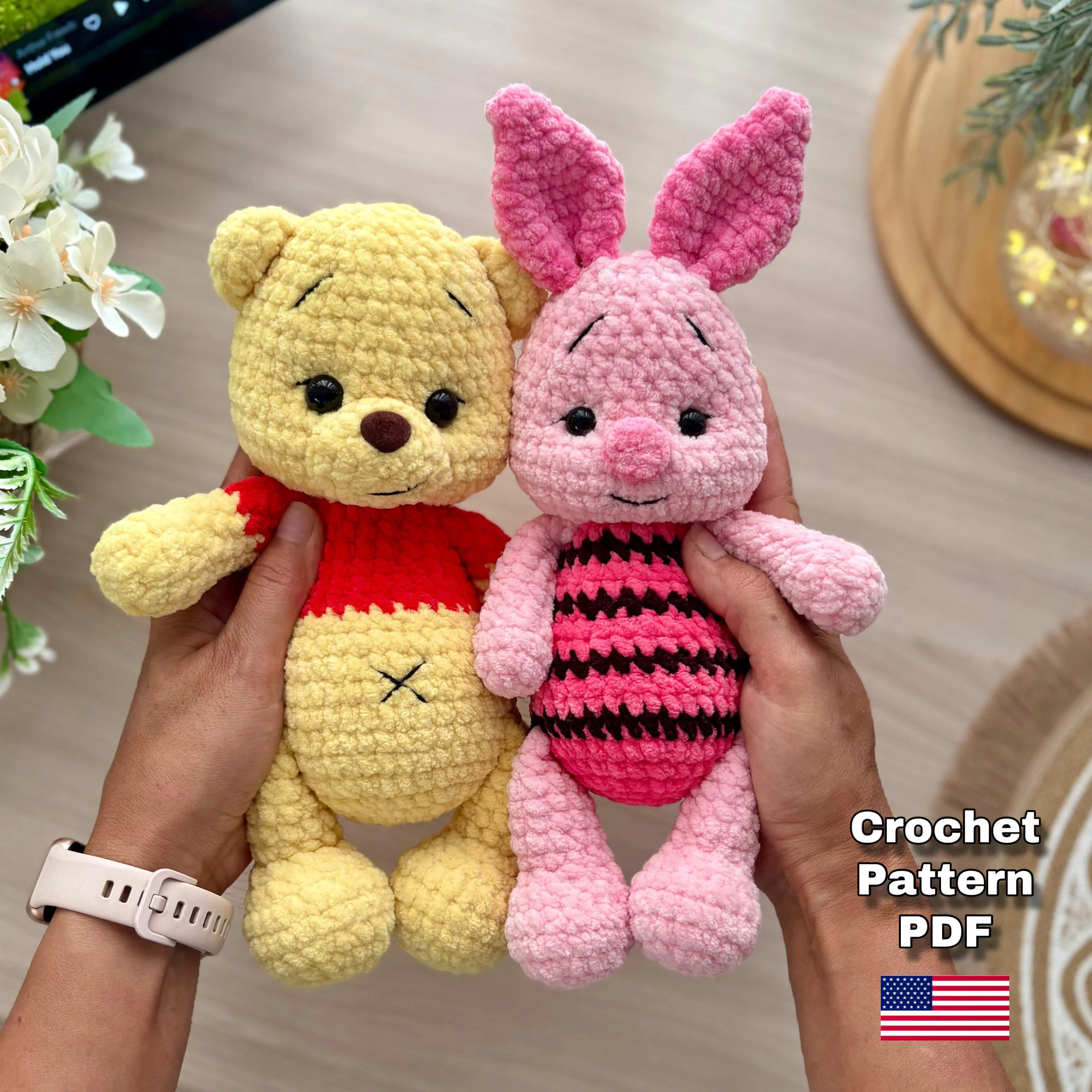 2 in 1 Yellow bear and Pig crochet pattern, Bear crochet pattern, pattern amigurumi, Pig amigurumi crochet, Pattern in English | Etsy (Global)