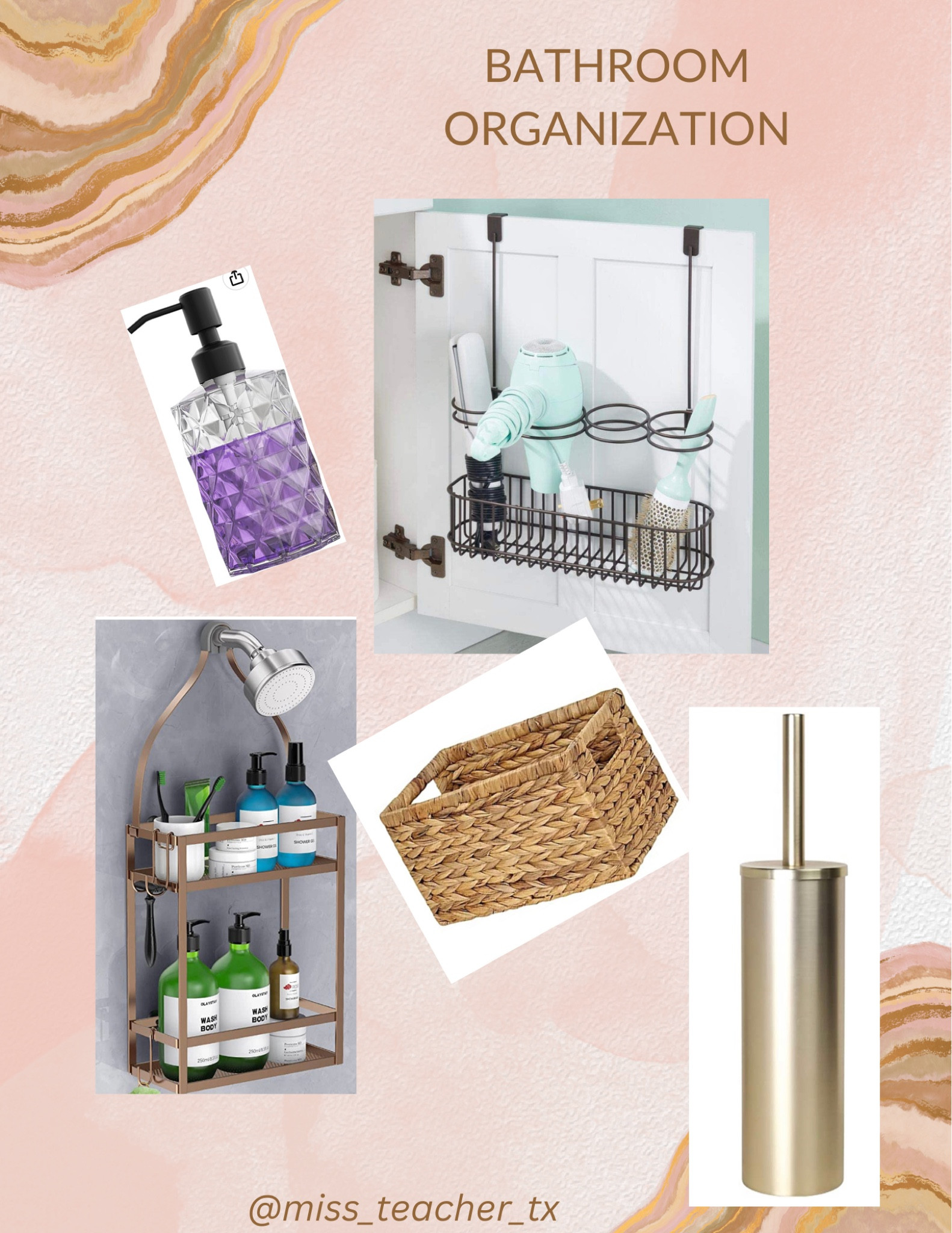 Organizing my bathroom has been a new challenge! My storage space is different than any apartment I have lived in before. I am trying to be creative but also esthetically pleasing with my organization. 

#LTKsalealert #LTKunder50 #LTKhome