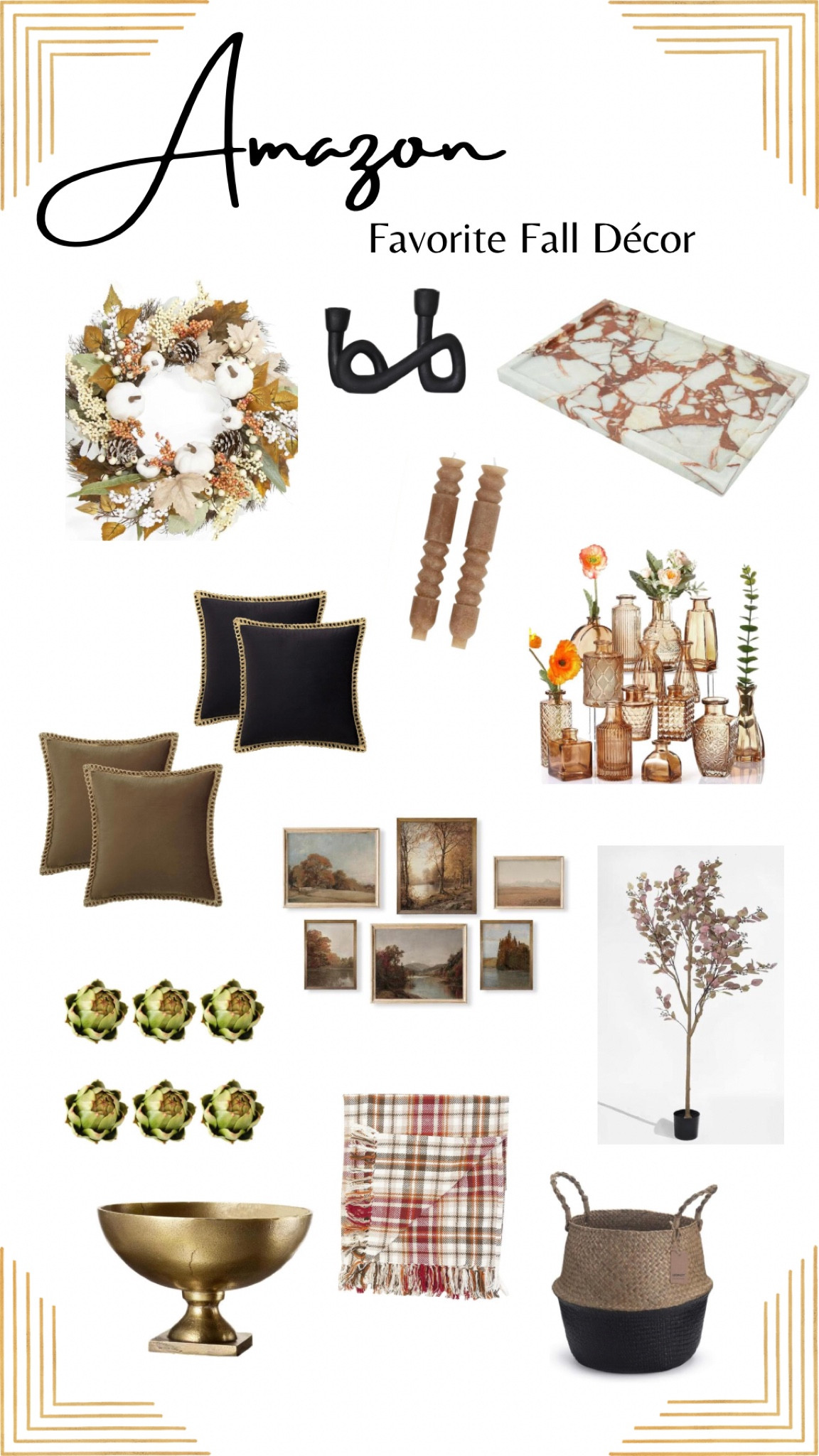Fall is in the air and I’ve rounded up some beauties for your home. So many stunning décor pieces to cozy it up for fall and create that warm ambience! Velvet pillows, rust colored everything, and how about those stunning amber bud vases - swoon-worthy!
#fall #falldecor #cozyhome #autimnvibes

#LTKSale #LTKFind #LTKSeasonal
