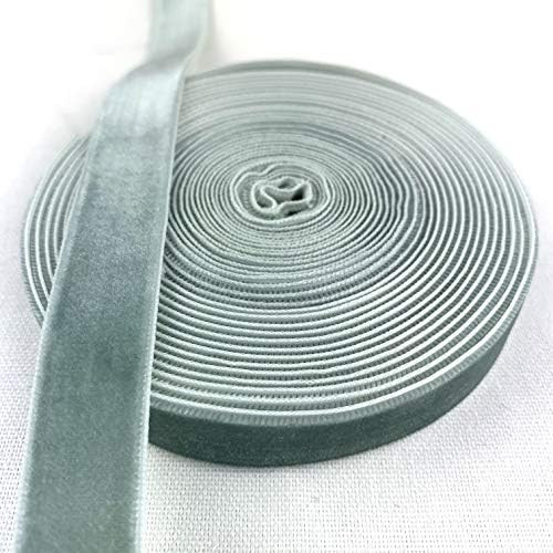 Worlds Chateau Gray Velvet Ribbon 5 Yards 5/8"Inch(16mm) | Amazon (US)