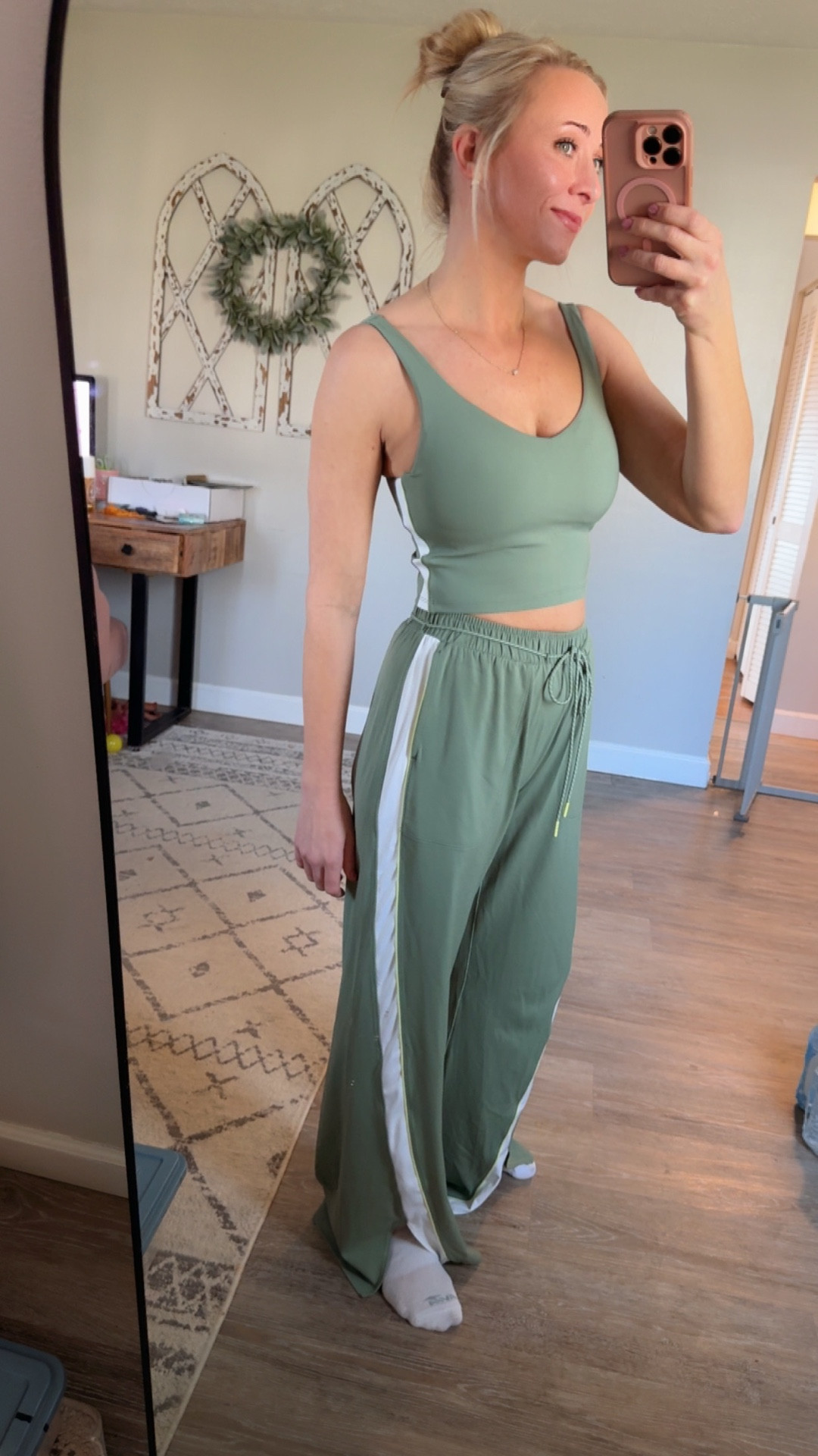 some comfy spring outfit ideas that are easy to throw on but still look put together. perfect for everyday wear, errands, travel, or busy mom days. featuring new pieces from american eagle and aerie. details saved in my LTK.

#springoutfits
#comfyoutfits
#casualstyle
#americaneagle 
#momstyle  

#LTKOver40 #LTKSaleAlert #LTKmomlife