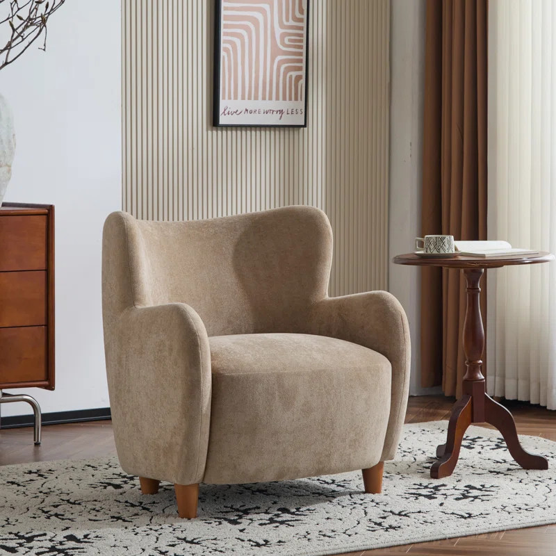 Latitude Run® Reshami Wing Back Fabric Upholstered Accent Chair & Reviews | Wayfair | Wayfair North America