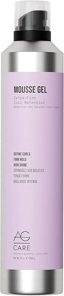 AG Care Mousse Gel Extra-Firm Curl Retention, 10 Fl Oz | Amazon (US)
