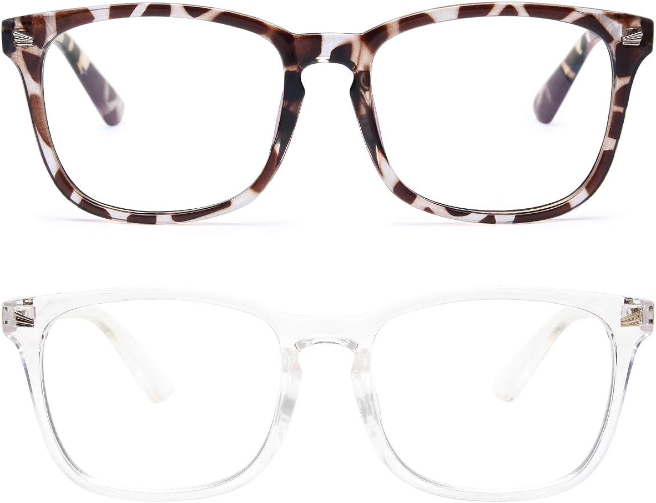 2 Pack Blue Light Blocking Glasses, Computer Reading/Gaming/TV/Phones Glasses for Women Men,Anti ... | Amazon (US)