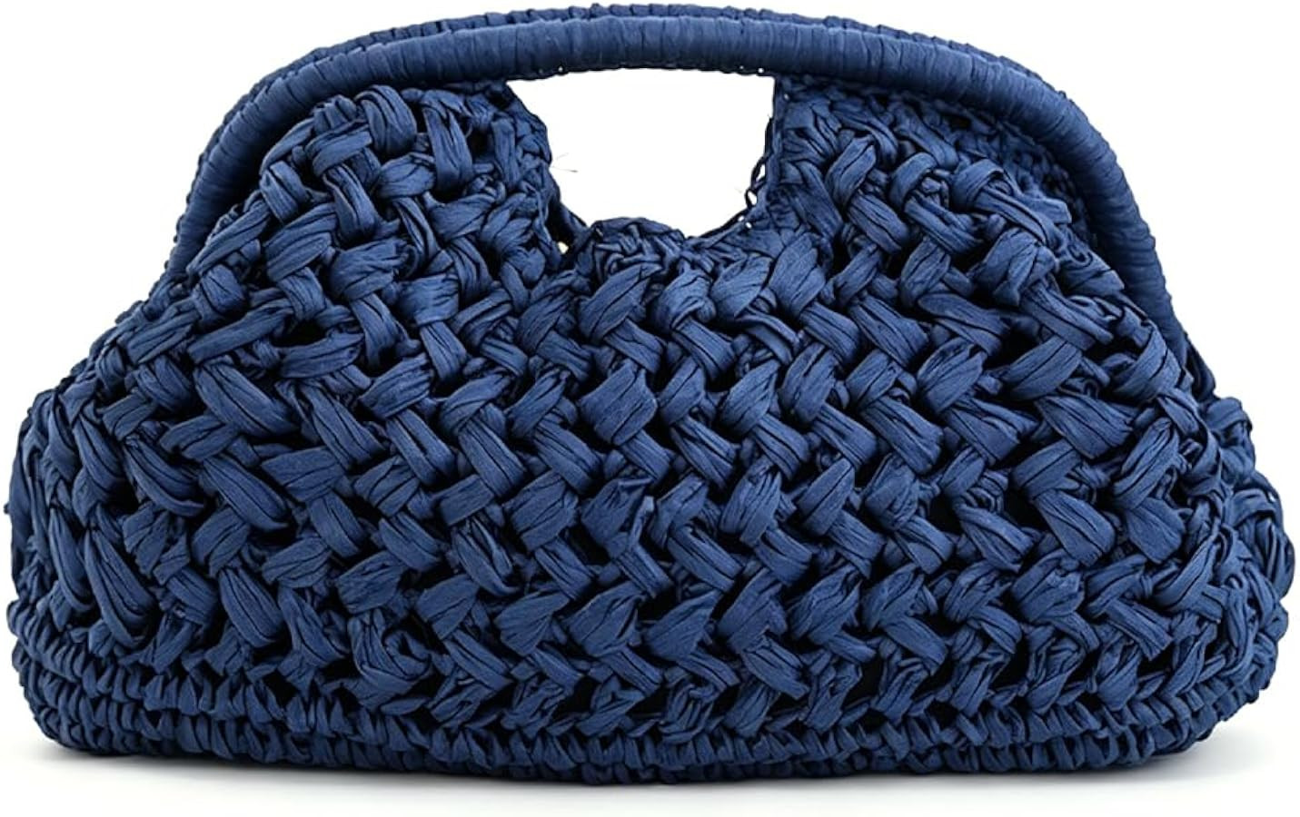 Large Straw Clutch Bag for Women Summer Satchel Purse Fashion Woven Top Hanlde Handbags for Beach... | Amazon (US)