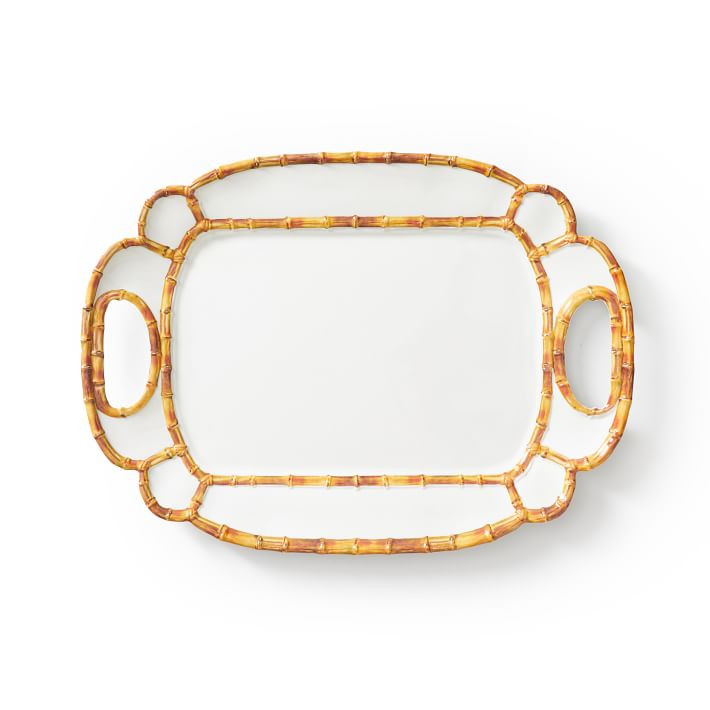 Bamboo Melamine Serving Tray | Mark and Graham