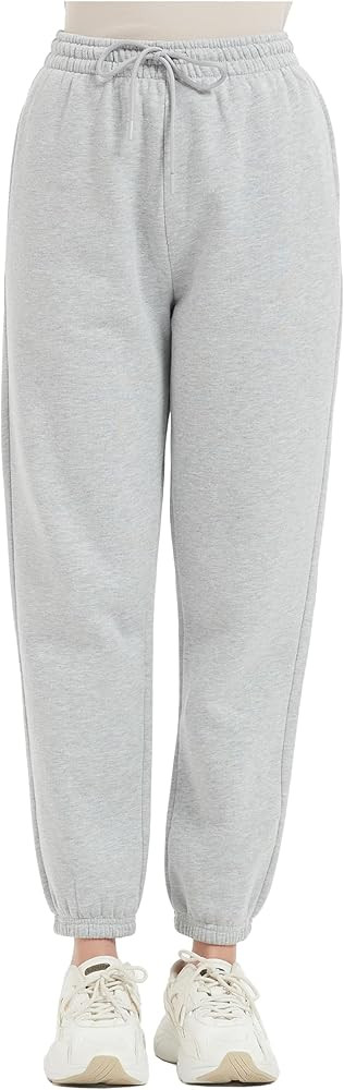 Tronjori Womens High Waisted Pull on Baggy Fleece Lined Sweatpants Fall Winter Athletic Joggers L... | Amazon (US)