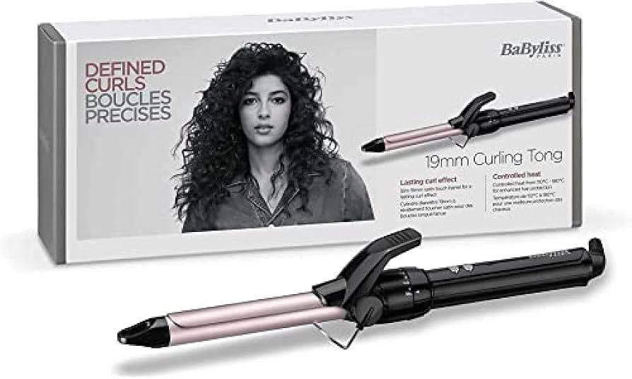 BaByliss Multicolore Boucleur Curling Tong 19mm pour des Boucles Serrées C319E 19 mm | Amazon (FR)