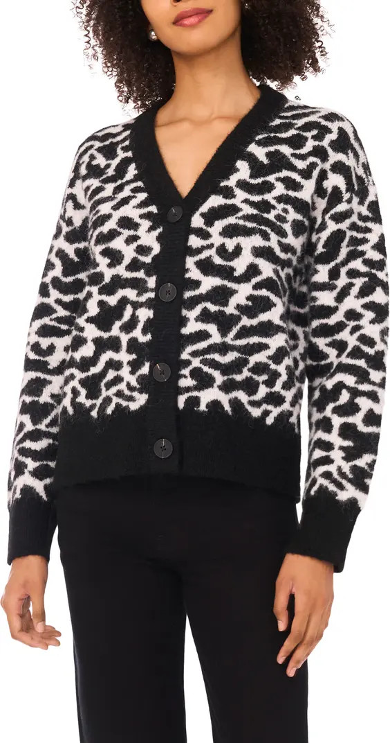 Halogen® Animal Print Cardigan | Nordstromrack | Nordstrom Rack