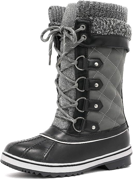 DREAM PAIRS Women's Mid-Calf Winter Snow Boots | Amazon (US)