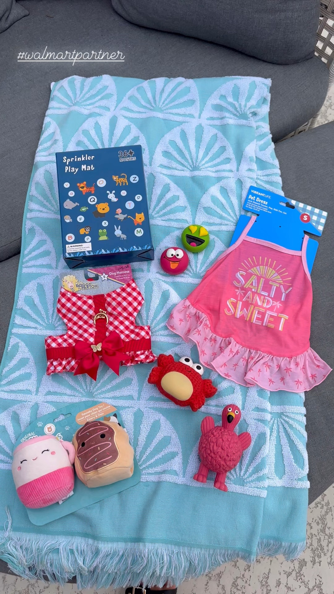 Walmart pet finds! Our dogs love @walmart #walmartpartner #walmartpets #walmartfinds 

Dog toys, dog clothes, dog harness, dog collar, summer fun 

#LTKFamily #LTKSeasonal #LTKVideo