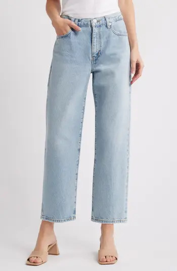 FRAME The Hang Ankle Straight Leg Jeans in Johanna at Nordstrom Rack, Size 30 | Nordstrom Rack