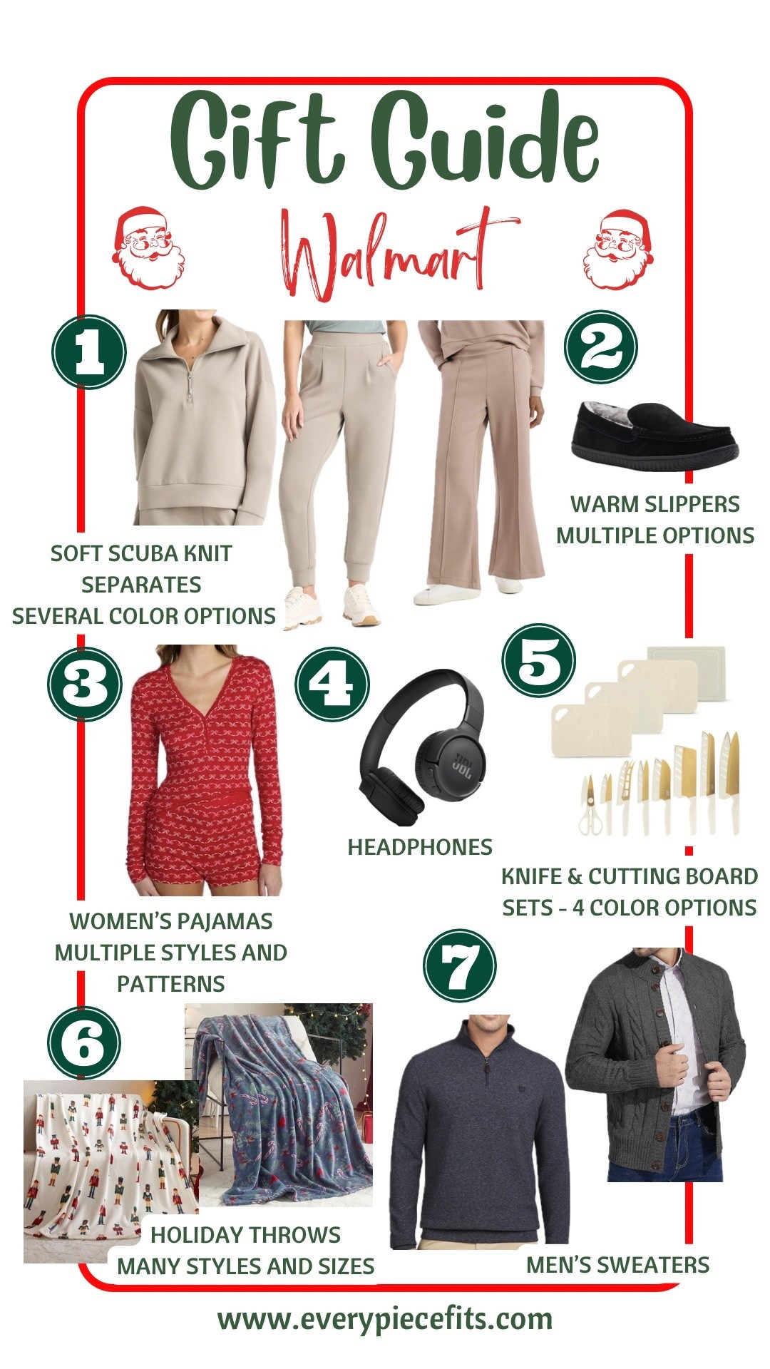Gift Ideas under $50 for men and women. 

Walmart has so many great deals. And I’ve linked some similar items from Old Navy and Amazon. 

#everypiecefits

Gift guide
Pajamas
Sweater
Joggers
Slippers
Kitchen
Gifting
Gifts under 50
Holiday gifts
Holiday throw
Christmas throw

#LTKGiftGuide #LTKSaleAlert #LTKHoliday