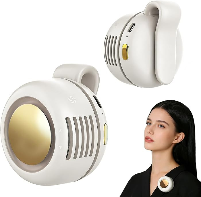 Portable Fan,2-in-1 Waist Clip On Bladeless, Ultra-Quiet Mini Personal Neck Fan 3 Speeds with 360°Adjustable Clip USB Rechargeable for Hiking,Office & Outdoor | Amazon (US)