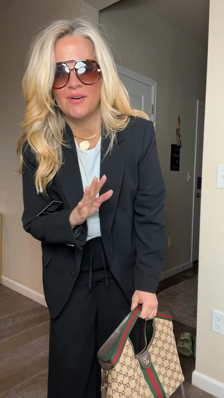  ✨Tap the bell, save and ❤️ for over 40 fashion, midlife style, midsize fashion and luxury looks for less. 

3 places to wear this:

• Dinner out (but still comfortable)
Structured blazer + flowy pant = elevated without feeling restricted. You look put together, not overdone.

• Work or meetings
The strong shoulder + clean lines give authority, while the drape keeps it modern and wearable all day.

• Travel days or city errands
Soft, wide-leg movement + layering = comfort meets polish. You’ll feel relaxed but still pulled together walking into anything.

This is what “polished without trying too hard” actually looks like.
Structure on top, movement on the bottom… and suddenly everything just works.

Save this if you want outfits that feel as good as they look 🤍

👑"Helping you look good, feel good!" - Lindsey Denver

Spring looks, Midlife style for real women who want to feel confident again. Over 40 fashion and over 50 style that works with changing bodies, perimenopause shifts, and real life. Think midsize fashion, Gen X style and up, body confidence, and mom outfits that feel polished, comfortable, and elevated...because style over 45 and over 50 should feel effortless, not stressful. 


#LTKOver40 #LTKPlusSize #LTKMidsize