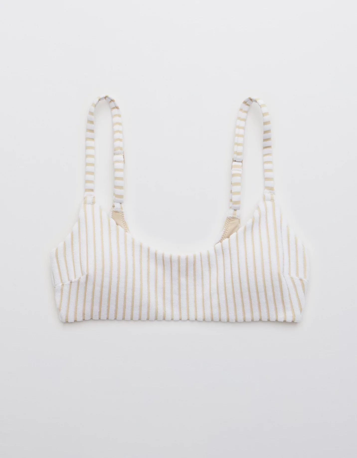 Aerie Terry Striped Scoop Bikini Top | American Eagle Outfitters (US & CA)