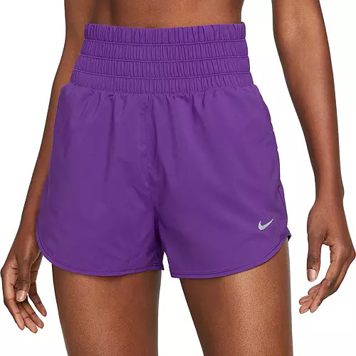 Nike One Women's Dri-FIT Ultra High-Waisted 3" Brief-Lined Shorts | Dick's Sporting Goods