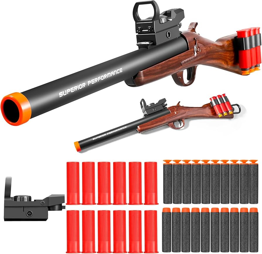 Toy Shotgun Shell ejecting Soft Bullet foam blasters pellet Ball realistic dart gun Sniper Rifle ... | Amazon (US)