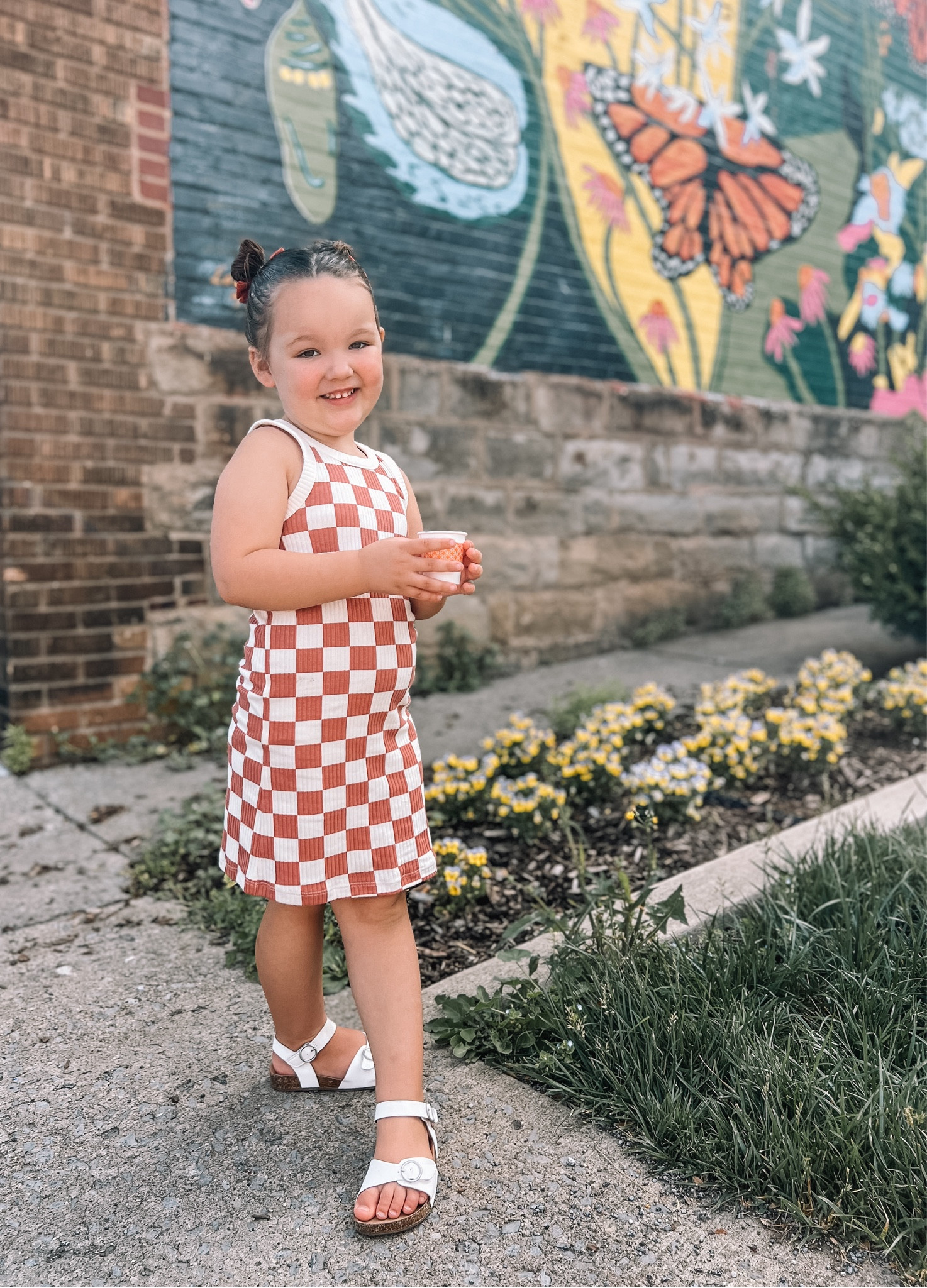 Girls dress / toddler dress / casual dress / todddler summer / checkered dress / groovy / tank dress / toddler summer outfit / toddler clothes / toddler summer clothes 
