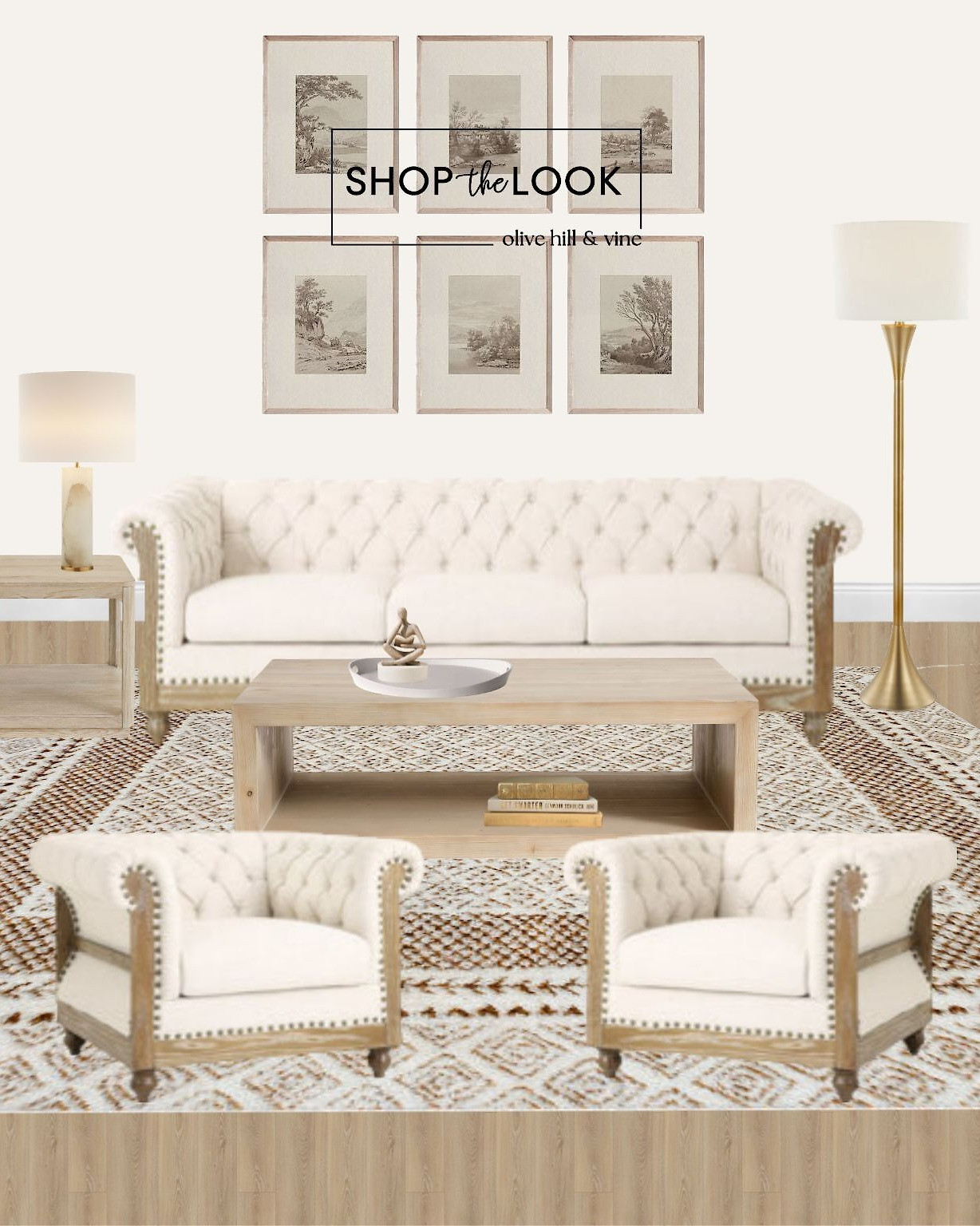 Soft neutrals, sculptural accents, and vintage-inspired details give this space its glow-up. The diamond-tufted furniture, oriental-style rug, and modern gold lighting strike the perfect balance between traditional and trendy. 

 

#LTKHome #LTKStyleTip #LTKFamily