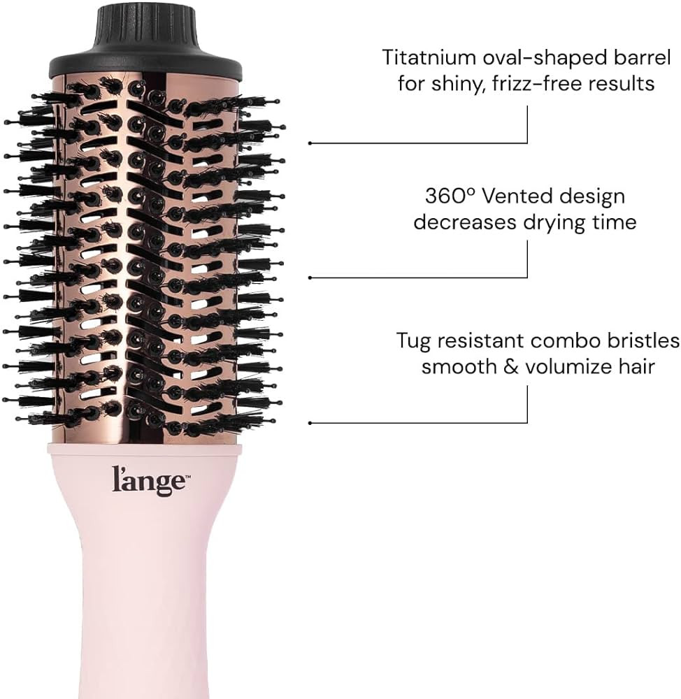 L'ANGE HAIR Le Volume 2-in-1 Titanium Blow Dryer Brush | Hot Air Brush in One with Oval Barrel | ... | Amazon (US)