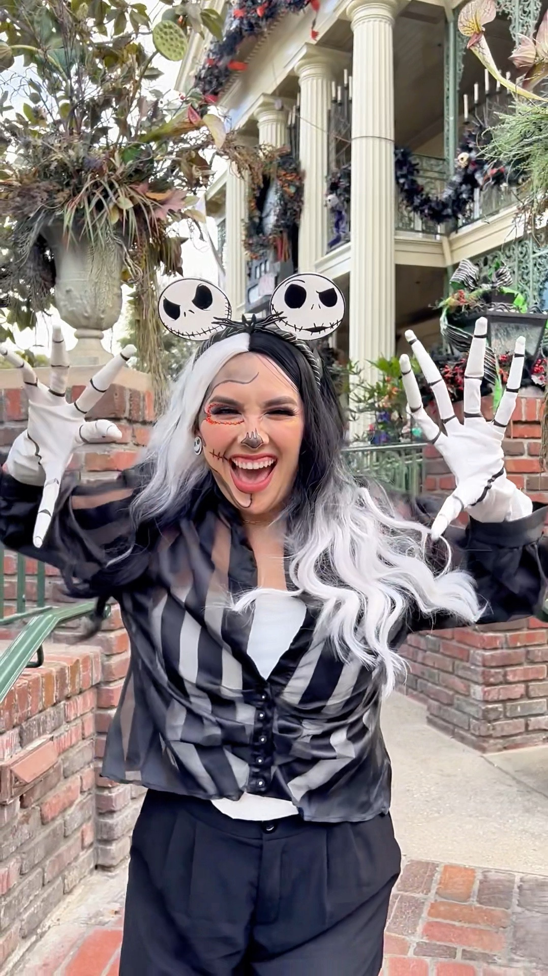 Jack Skellington Disney bound look to wear to the happiest place on earth! Perfect for the spooky Halloween season & for Christmas time at the Disneyland  resort 🖤🎃🎄

All the makeup I used to achieve this look is linked here! If you love Disney & Tim Burton’s The Nightmare Before Christmas & makeup you’ve got to get your hands on these 💄🎨

I added other Jack Skellington Disney Mickey ears too in case you’re looking for some. 

Need help getting ready for this holiday season? Lmk what you’re looking for in the comments & I’ll show you a few different options 🫶🏼

#LTKHalloween #LTKBeauty #LTKVideo