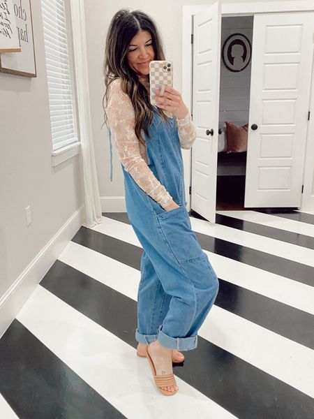small in free people lookalike overalls
Small in free people lace top
Sandals true to size

Spring outfit

#LTKstyletip #LTKfindsunder100 #LTKSeasonal