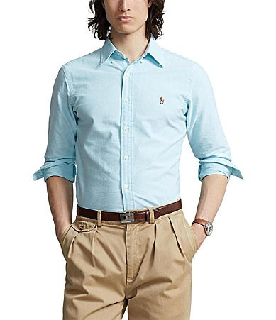 Polo Ralph Lauren Solid Oxford Long-Sleeve Woven Shirt - XS | Dillard's