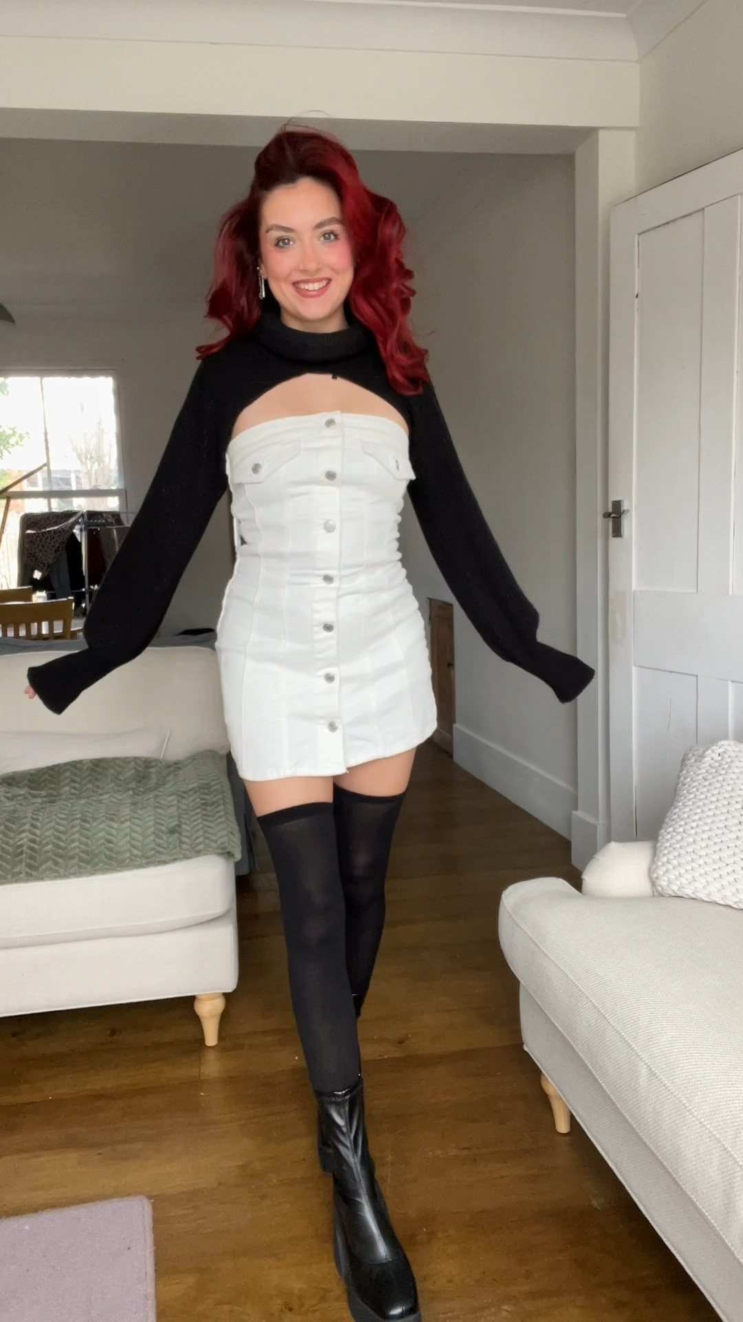 Denim dress style xo