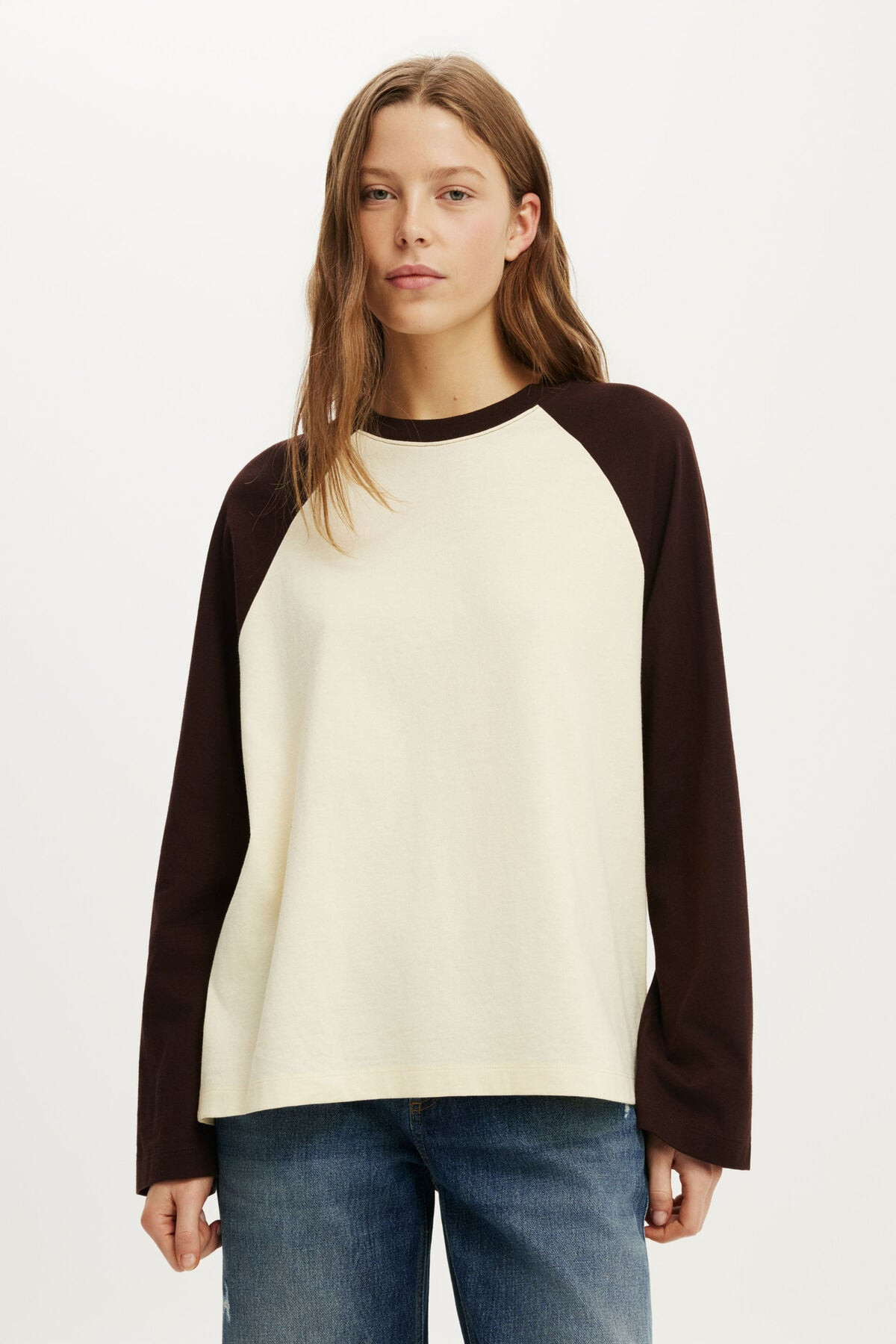 Boxy Raglan Long Sleeve Tee | Cotton On (US)
