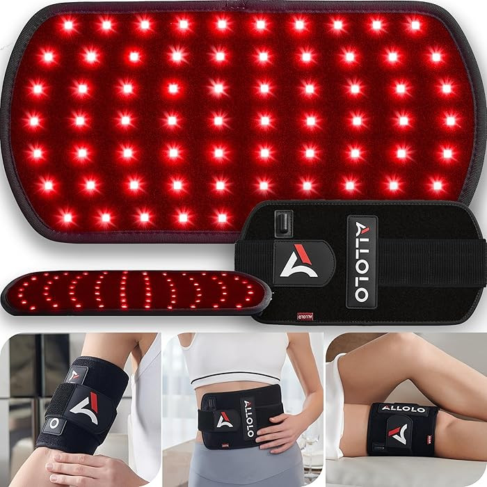 ALLOLO Red Light Therapy for Body, 3-in-1 LED Bead with Timer Remote Control, 12.6"*6.3" 660nm&85... | Amazon (US)