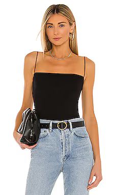 Enza Costa Essential Strappy Tank in Black from Revolve.com | Revolve Clothing (Global)