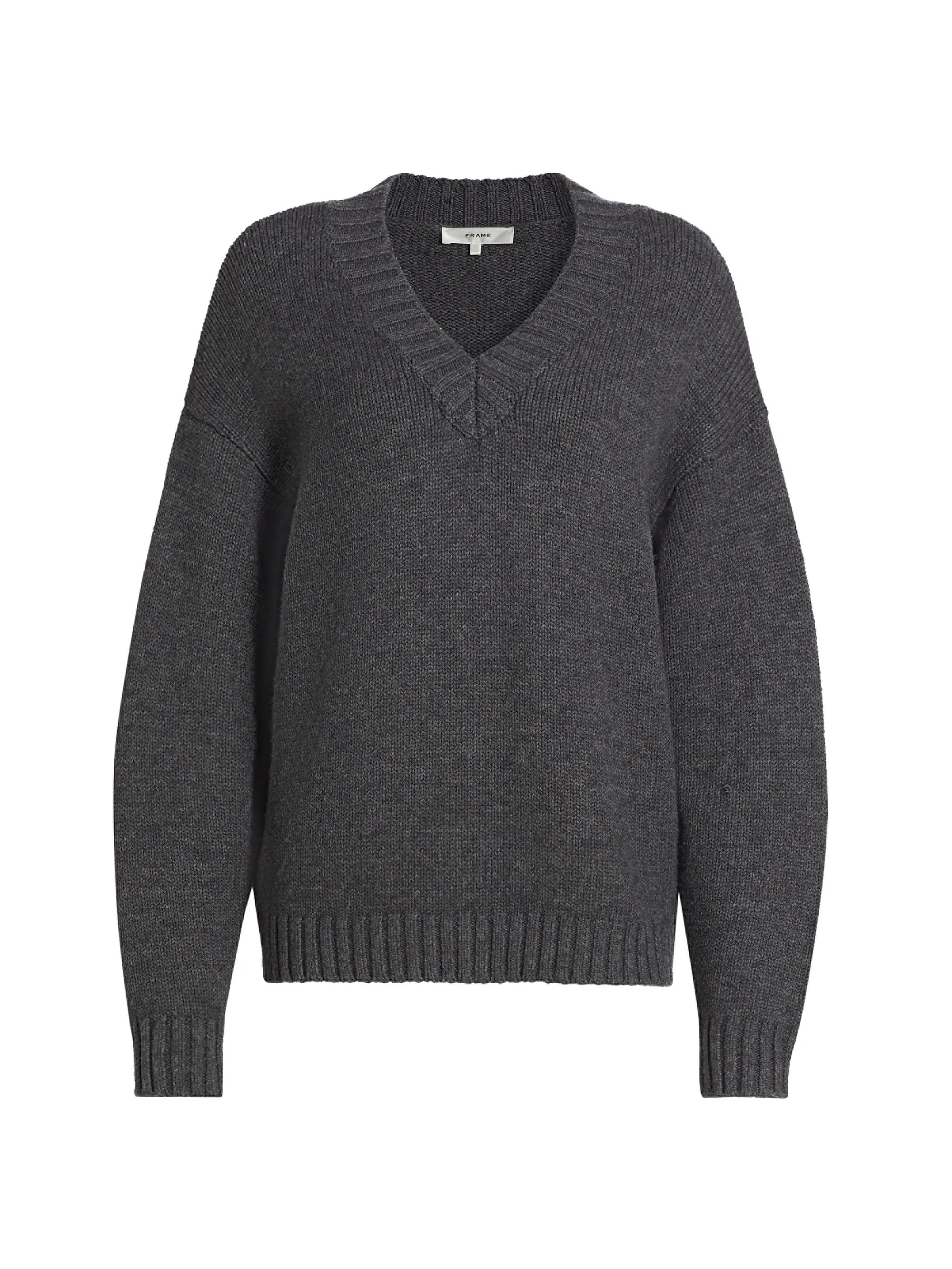 Chunky Wool-Cashmere V-Neck Sweater | Saks Fifth Avenue