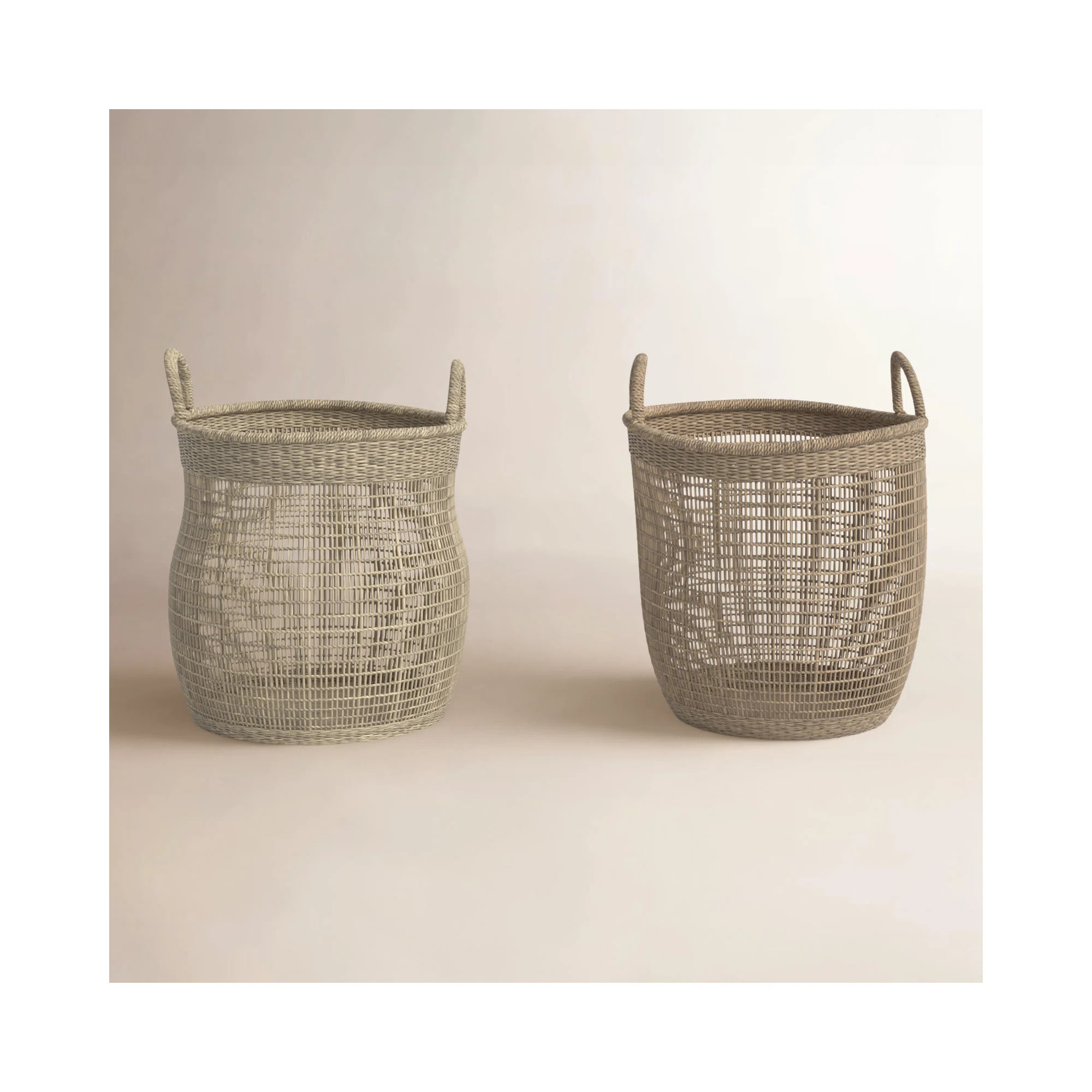 2 Piece Rattan Basket Set | Joss & Main