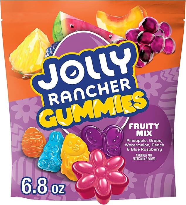 JOLLY RANCHER Gummies Fruity Mix Flavored, Easter Candy Bag, 6.8 oz | Amazon (US)