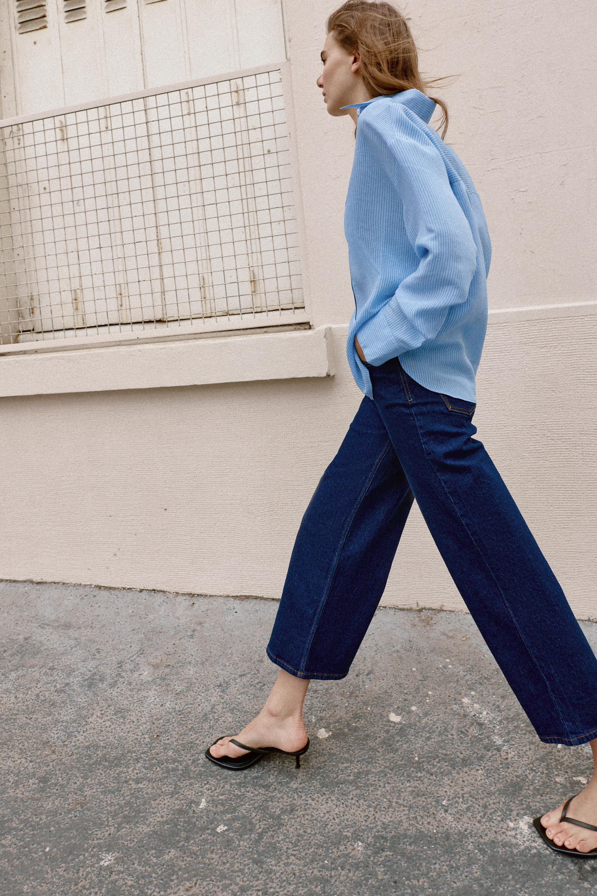 OVERSIZE-HEMD MIT STREIFEN | Zara DE