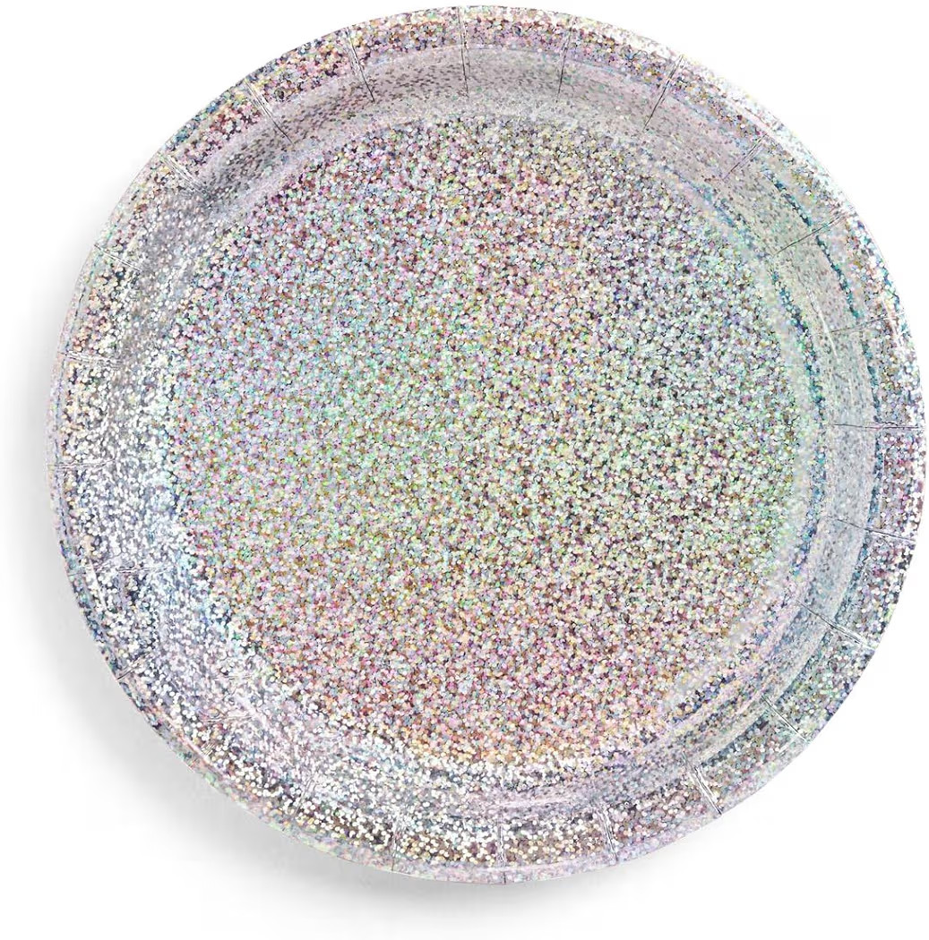 xo, Fetti Holographic Foil Plates - 25 pack | Happy Birthday Party Decorations, Holiday Party, Co... | Amazon (US)