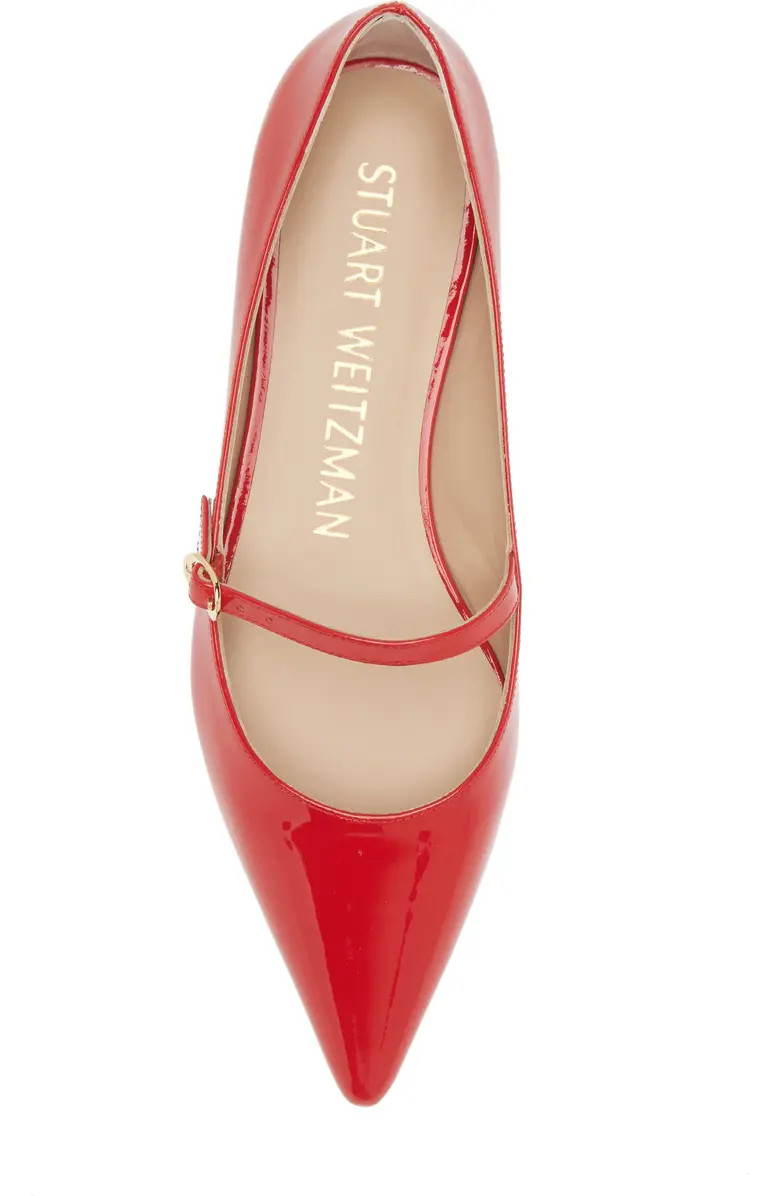 Stuart Weitzman Emilia Mary Jane Flat (Women) | Nordstrom | Nordstrom