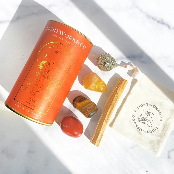 Leo Zodiac Sign Crystal Set | Astrology Sign Kit | Zodiac Crystal Gifts | Leo Healing Crystals | ... | Etsy (US)