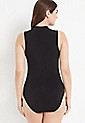Solid Mock Neck Sleeveless BodySuit | Maurices