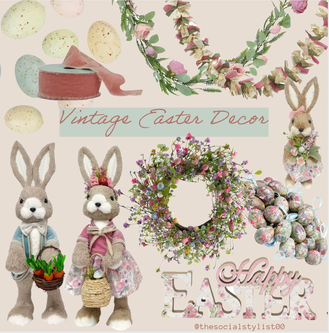 Vintage Easter Decor

easter, pastels, spring, craft, eggs, wreath, bunny, floral, bunnies, rabbit, velvet, bows, decorations  

 

#LTKSeasonal #LTKHome #LTKFamily