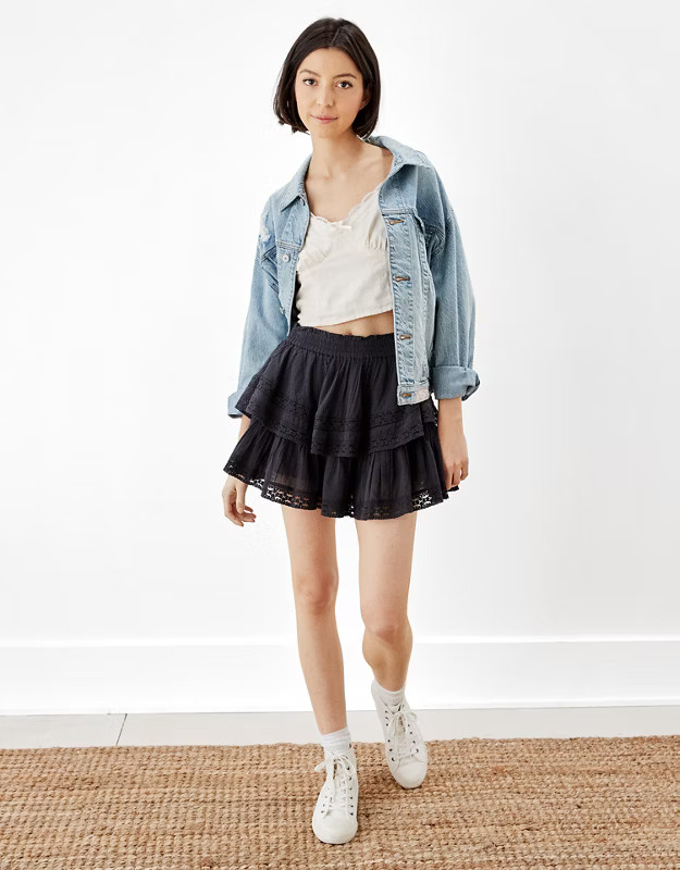 AE On the Court Mini Skort | American Eagle Outfitters (US & CA)