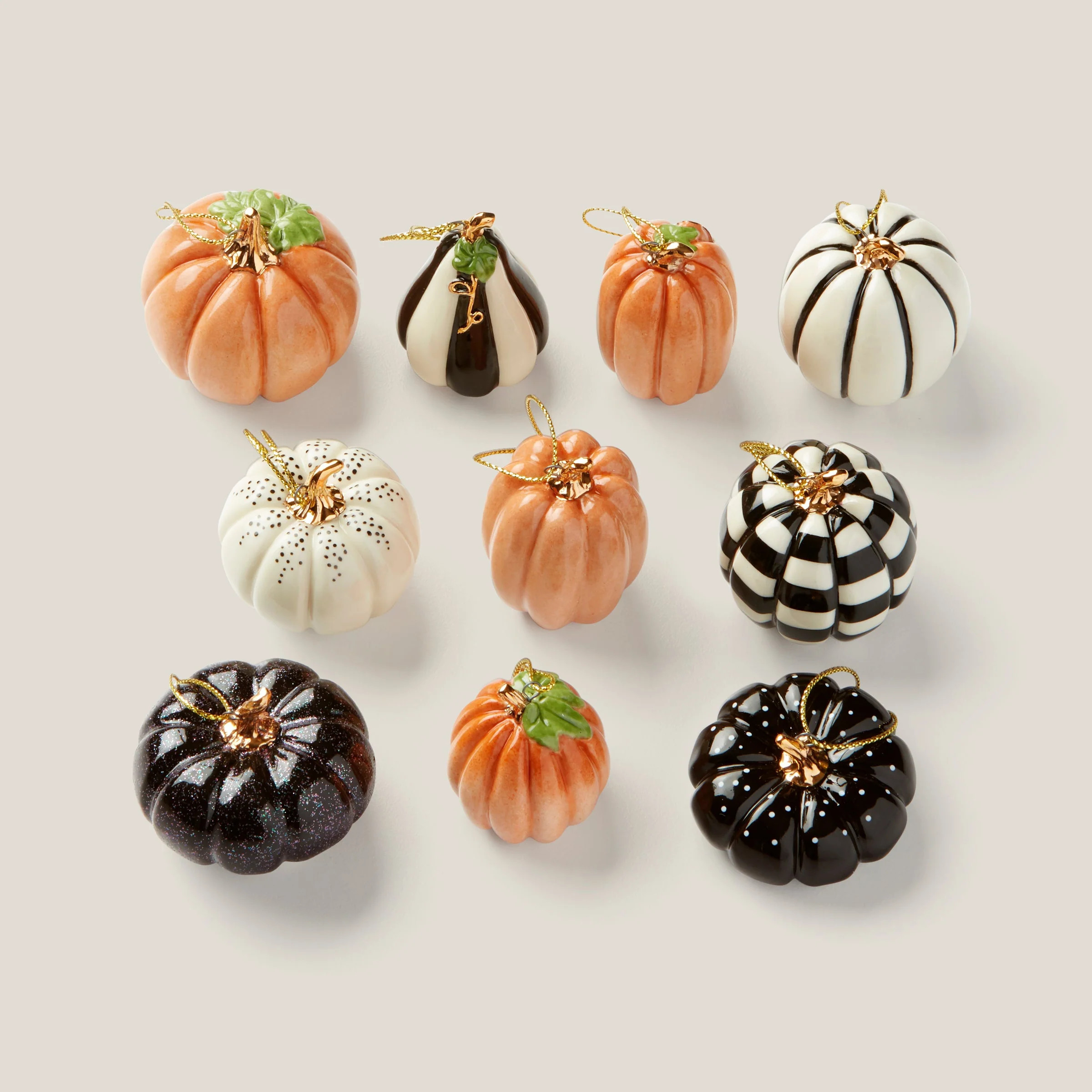 Pumpkin 10-Piece Mini Ornament Set | Lenox