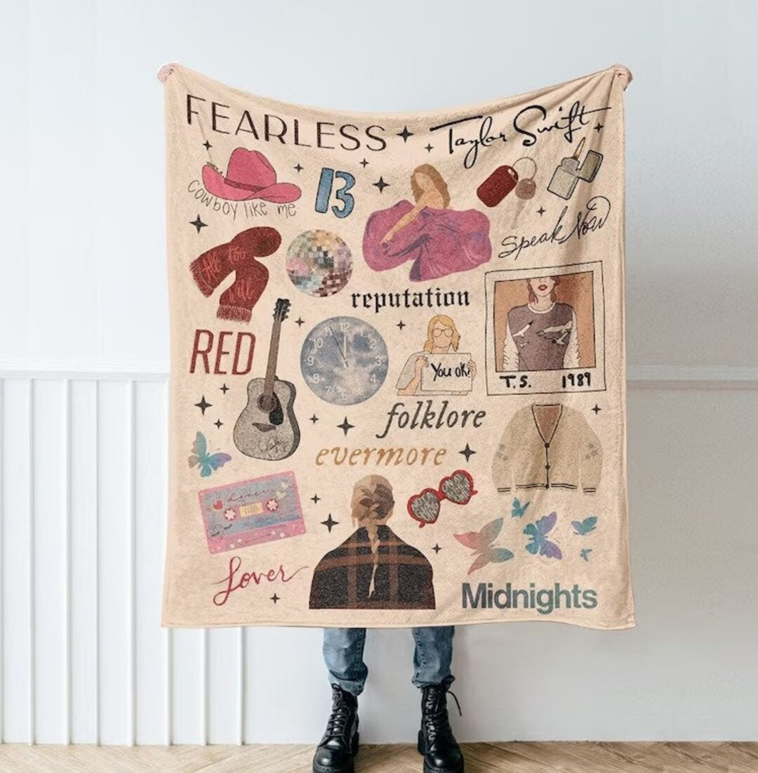 Taylor Eras Tour Swiftie Blanket Eras Tour Fleece Blanket - Etsy | Etsy (US)