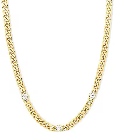 Melinda Maria Julian Triple Diamond Chain Necklace - Gold | Dillard's