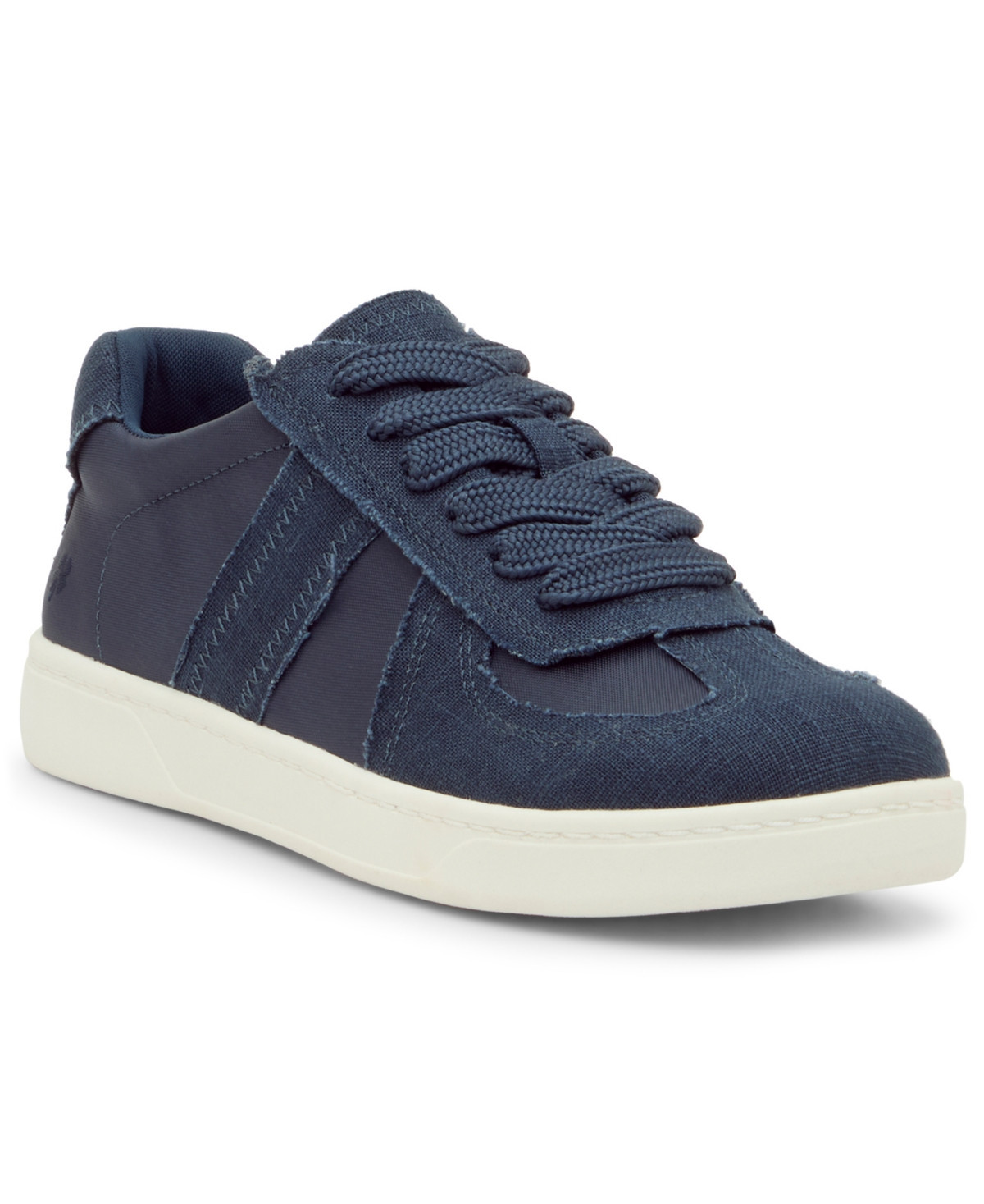 Lucky Brand Women's Harrly Low Profile Sneakers - Navy Linen | Macy's
