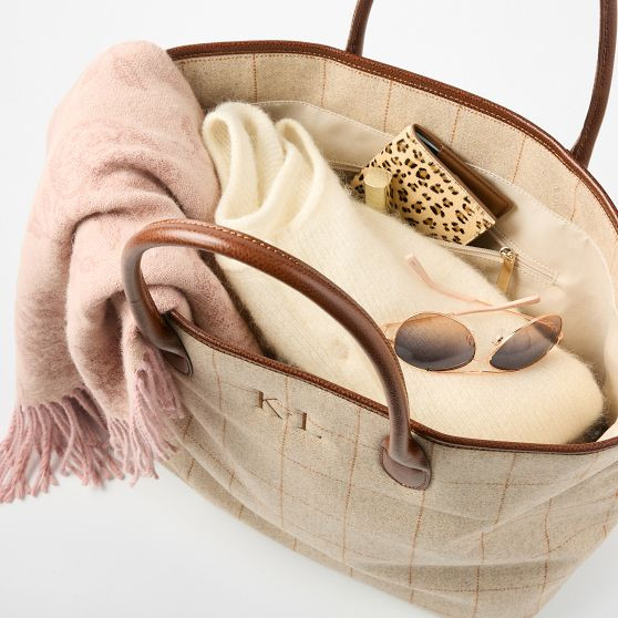 Sutton Plaid Travel Tote | Mark and Graham