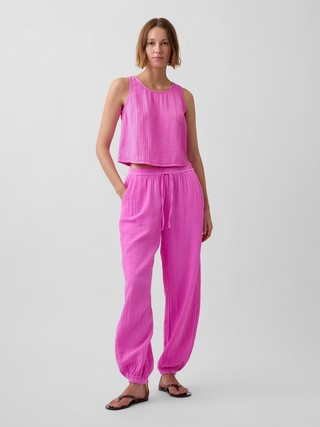Cotton Gauze Easy Joggers | Gap | Gap (US)