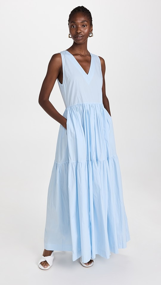 V Neck Tiered Maxi Dress | Shopbop