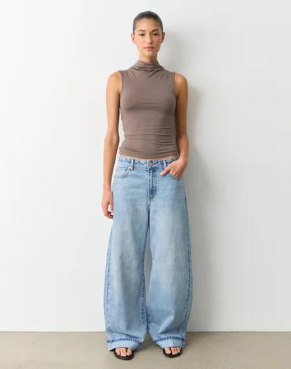 Low Rise Fold Hem Jean | Glassons (Australia)